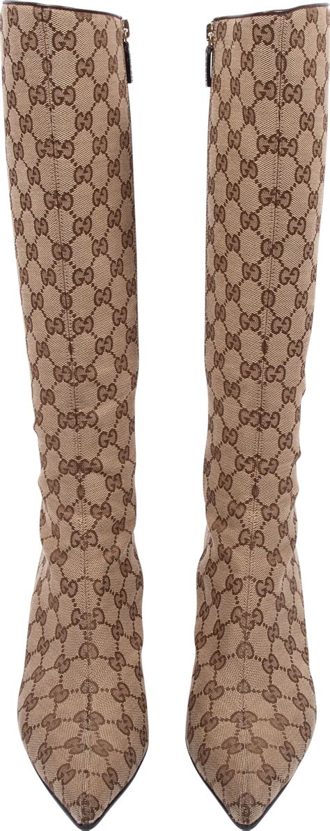 gucci monogram hat|Gucci monogram boots price.